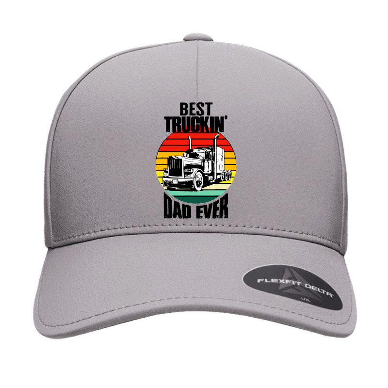 Best Truckin' Dad Ever Retro Trucker Dad Funny Seamless Cap by chagoi | Artistshot