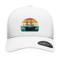 Cool Sunset Sailing Boat Seamless Cap | Artistshot