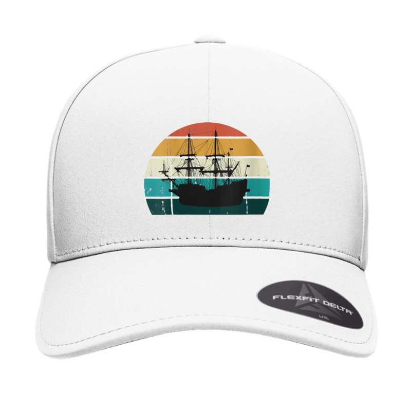 Cool Sunset Sailing Boat Seamless Cap | Artistshot