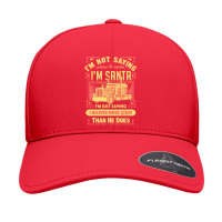 Trucker Trucker Im Not Saying Im Santa Ill Deliver More Stuff Than Hef Seamless Cap | Artistshot