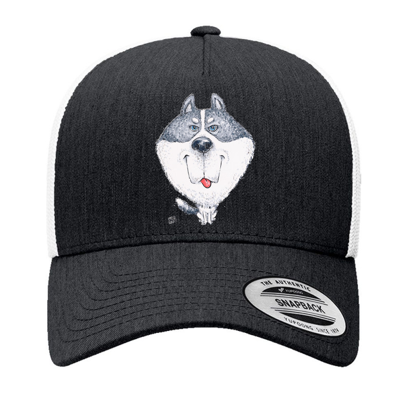 Husky T  Shirt Siberian Husky Dog T  Shirt Yupoong Trucker Cap by skeletonpeony | Artistshot