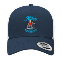 Sloth On Treadmill Miles Are My Meditation Treadmill Gym Yupoong Trucker Cap | Artistshot