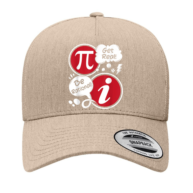 Get Real Be Rational   Funny Pi Math Lover Math Teacher T Shirt Yupoong Trucker Cap by adam.troare | Artistshot