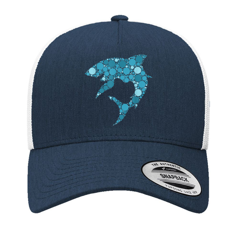 Blue Polka Dot Shark International Dot Day T Shirt Yupoong Trucker Cap by towamingle | Artistshot