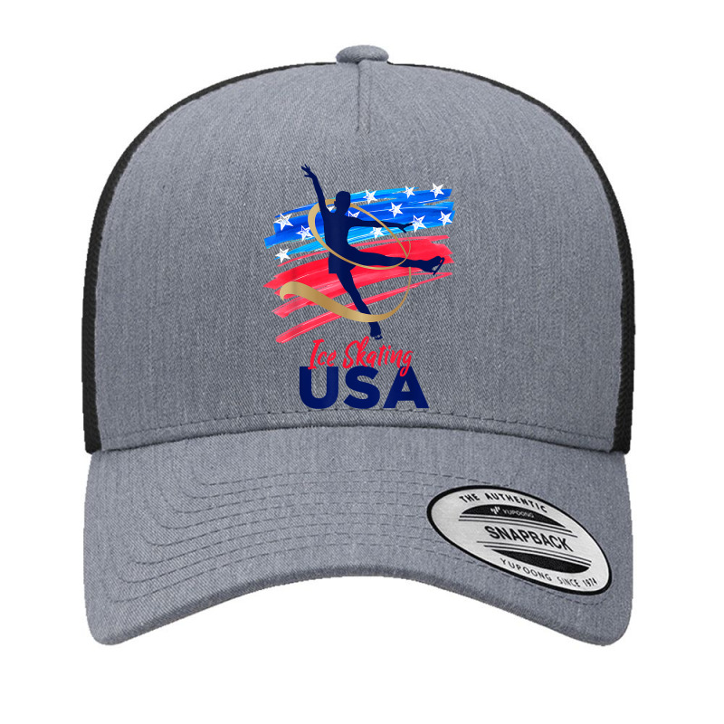 Ice Skating Dance Support The Team Tshirt Usa Flag T Shirt Yupoong Trucker Cap by emaliekrein | Artistshot