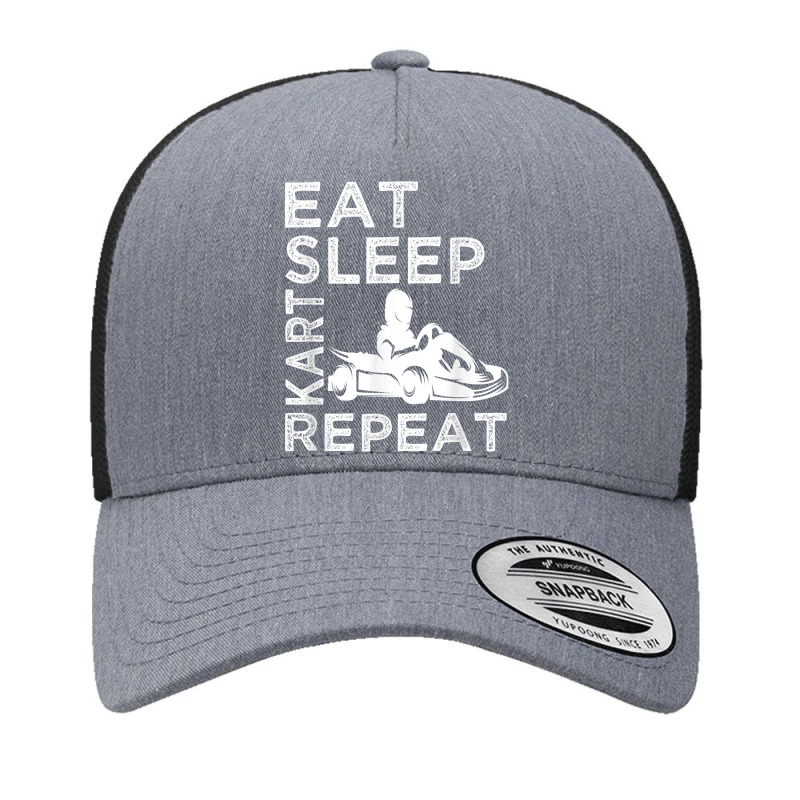 Go Kart Cart Racer Gokart Racing Eat Sleep Kart Repeat T Shirt Yupoong Trucker Cap by emaliekrein | Artistshot