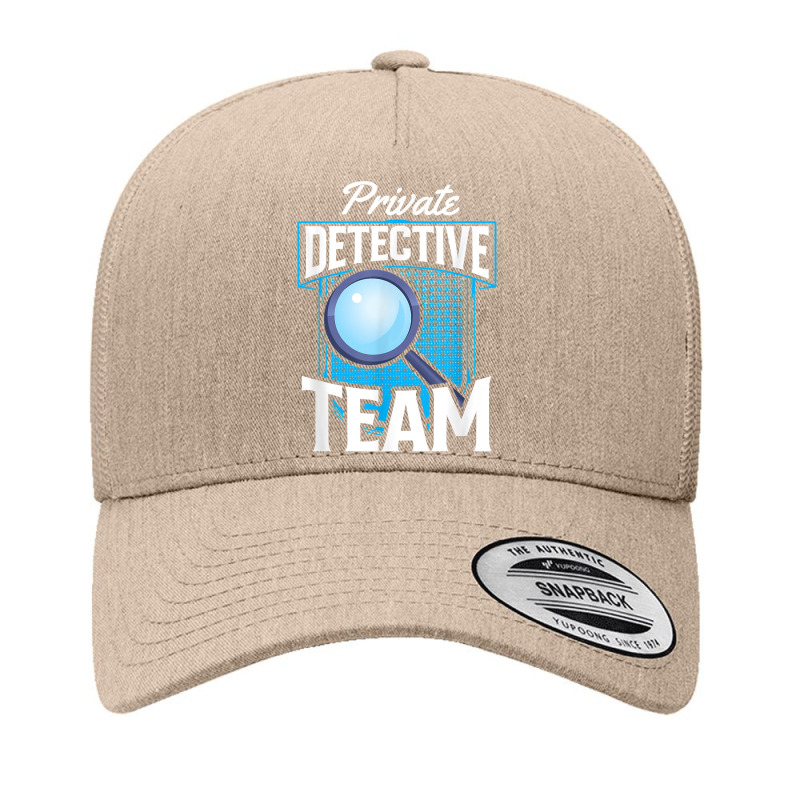 Private Detective Team Spy Investigator Investigation T Shirt Yupoong Trucker Cap by zakarimullin | Artistshot