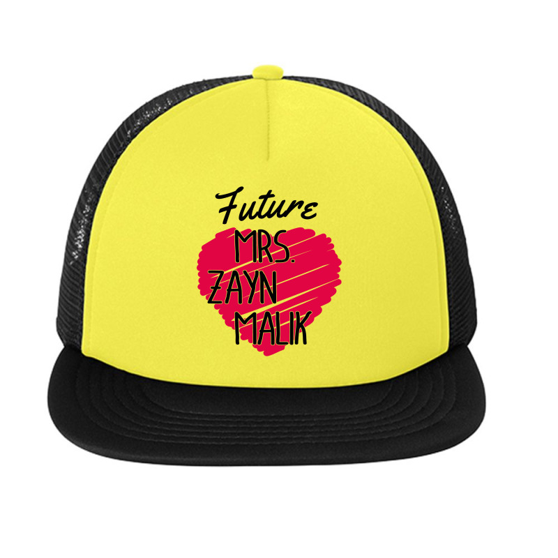 One Direction Future Mrs Zayn Malik Love Heart Foam Snapback Hat | Artistshot