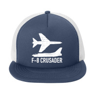 F8 Crusader Jet Fighter Plane Foam Snapback Hat | Artistshot