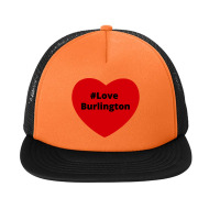 Love Burlington, Hashtag Heart, Love Burlington 2 Foam Snapback Hat | Artistshot