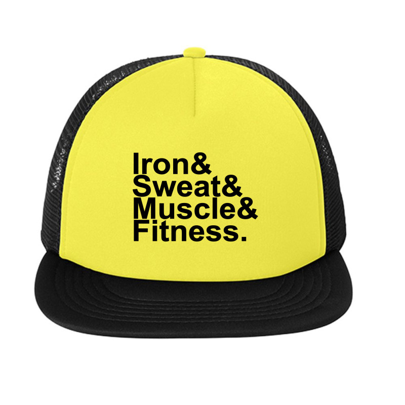 Iron & Sweat & Muscle & Fitness Foam Snapback Hat | Artistshot