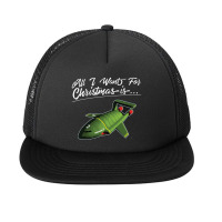 All I Want For Christmas Is Thunderbird Foam Snapback Hat | Artistshot