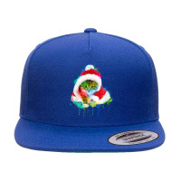 Merry Christmas Cat 5 Panel Snapback Cap | Artistshot