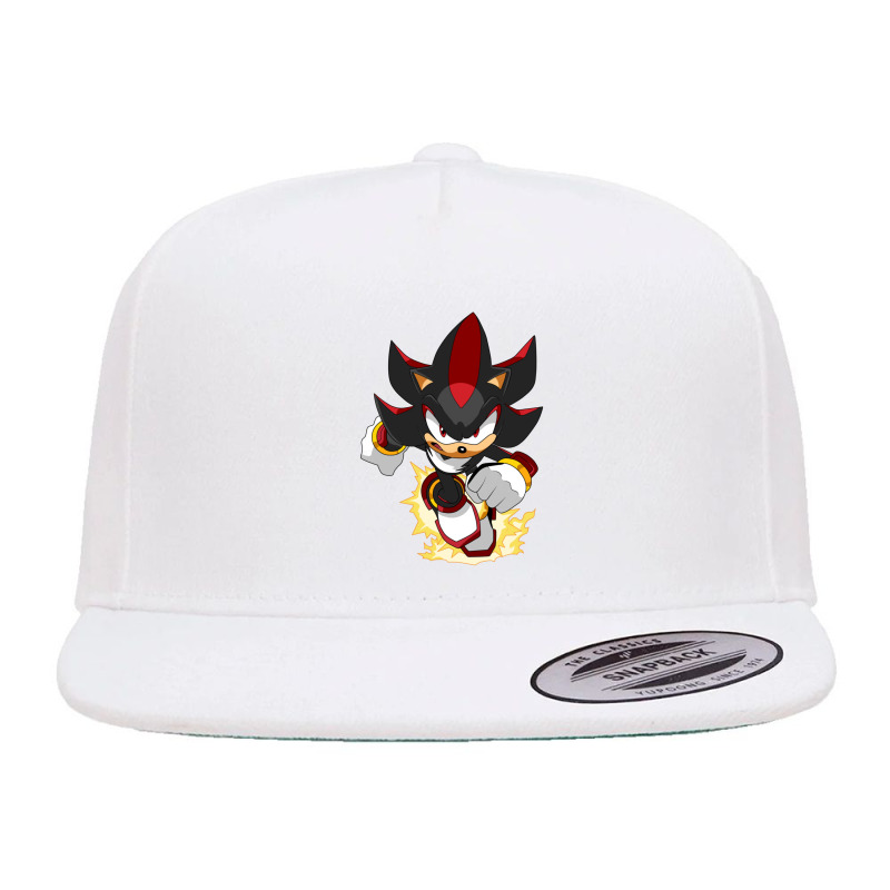 Black Super Hedgehog Running Forward 5 panel snapback cap by MalcolmJAlberty | Artistshot