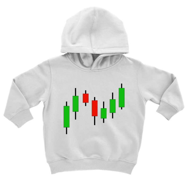 Candlestick Stock Market Graph Toddler Hoodie by derrysello | Artistshot