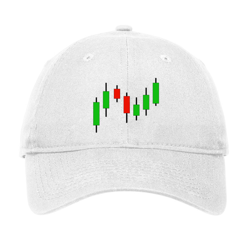 Candlestick Stock Market Graph Adjustable Cap by derrysello | Artistshot