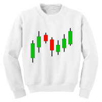 Candlestick Stock Market Graph Youth Sweatshirt | Artistshot