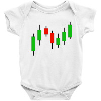 Candlestick Stock Market Graph Baby Bodysuit | Artistshot