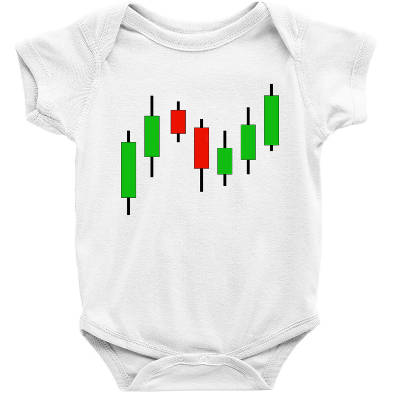 Candlestick Stock Market Graph Baby Bodysuit by derrysello | Artistshot