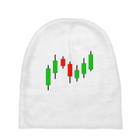 Candlestick Stock Market Graph Baby Beanies | Artistshot