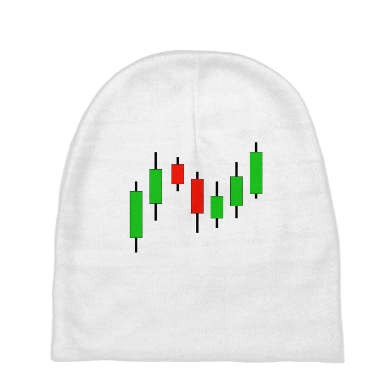 Candlestick Stock Market Graph Baby Beanies by derrysello | Artistshot