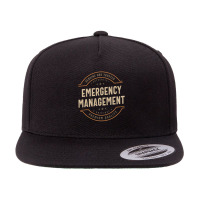 Funny Emergency Management Job Occupation 5 Panel Snapback Cap | Artistshot