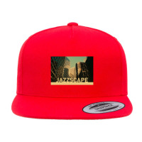 Jazzscape   Modern Constructions Form A Reflective Vista Of Cool 5 Panel Snapback Cap | Artistshot