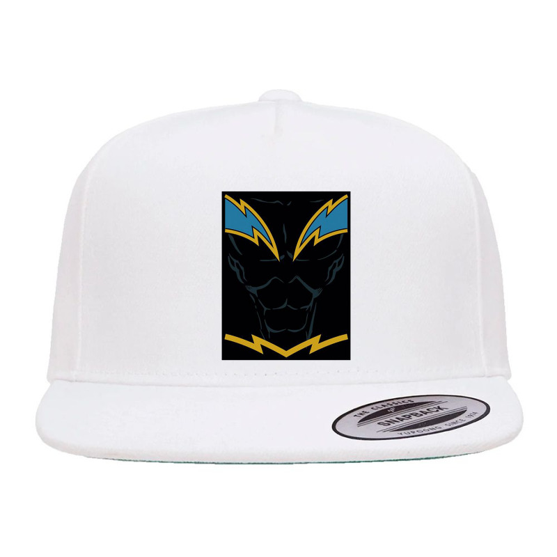 Jla, Black Lightning, 5 panel snapback cap by comedysportzpodcast | Artistshot