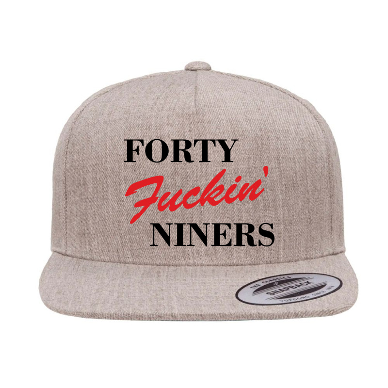 Forty Fuckin Niners 5 panel snapback cap by Simmons Shop | Artistshot