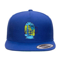 Summer  Firewater Falls 5 Panel Snapback Cap | Artistshot