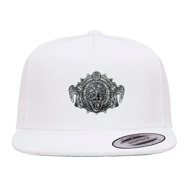 Aztec Angel Don't Blink   Doctor Who 5 panel snapback cap by sepulohsepuluh | Artistshot