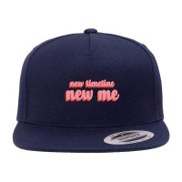 New Timeline New Me Umbrella Quotes 5 Panel Snapback Cap | Artistshot