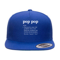 Mens Pop Pop Definition Funny Poppop Dictionary For Men Grandpa T Shir 5 Panel Snapback Cap | Artistshot