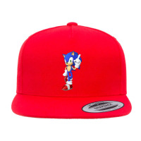 Standing Cute Blue 5 Panel Snapback Cap | Artistshot