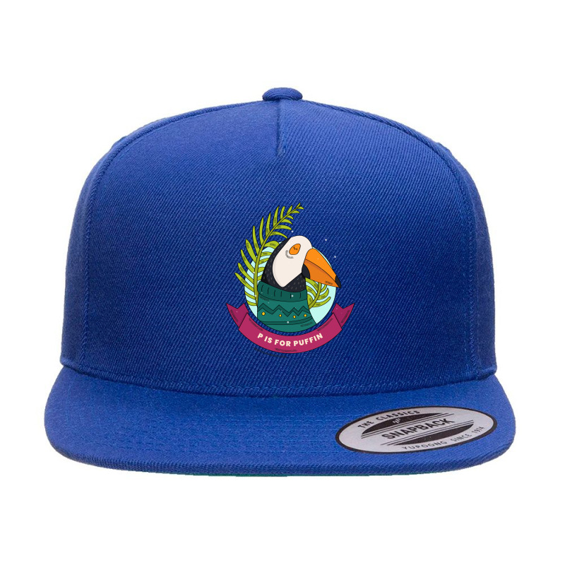 P Is For Puffin Bird 5 panel snapback cap by Snap Jolly | Artistshot