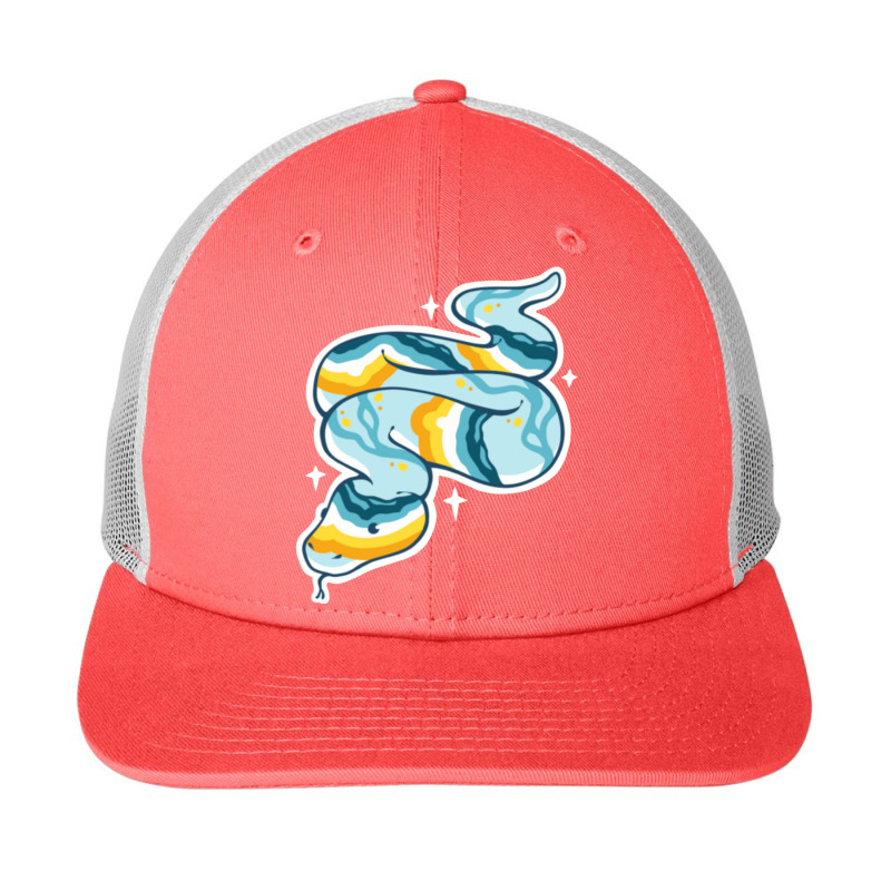 Pride Snakes - Aroace (sunset) Snapback Trucker Cap | Artistshot