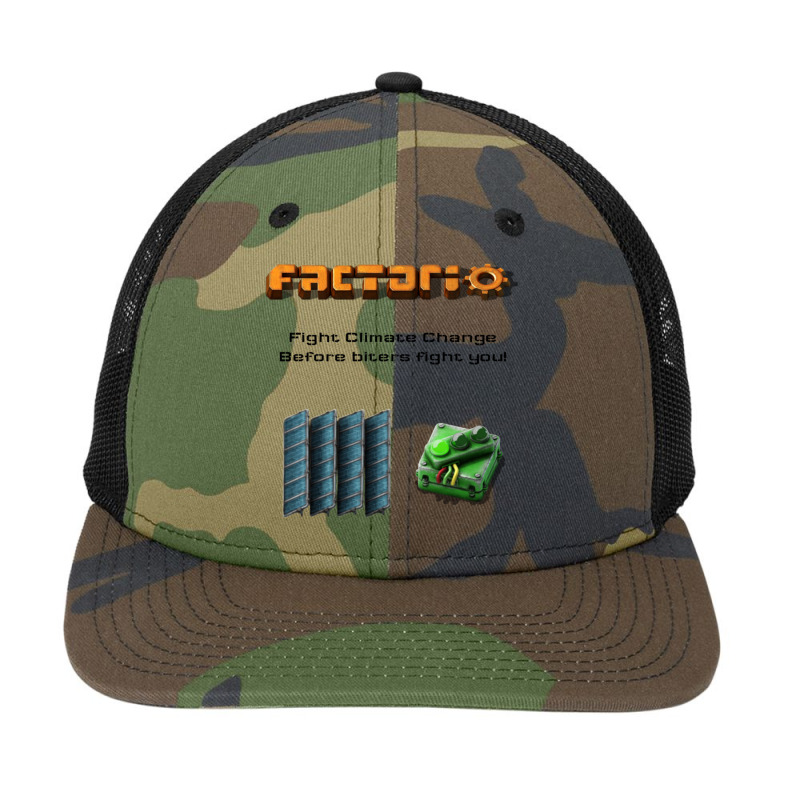 Fight Climate Change Before Biters Fight You! Factorio Snapback Trucker Cap by cm-arts | Artistshot