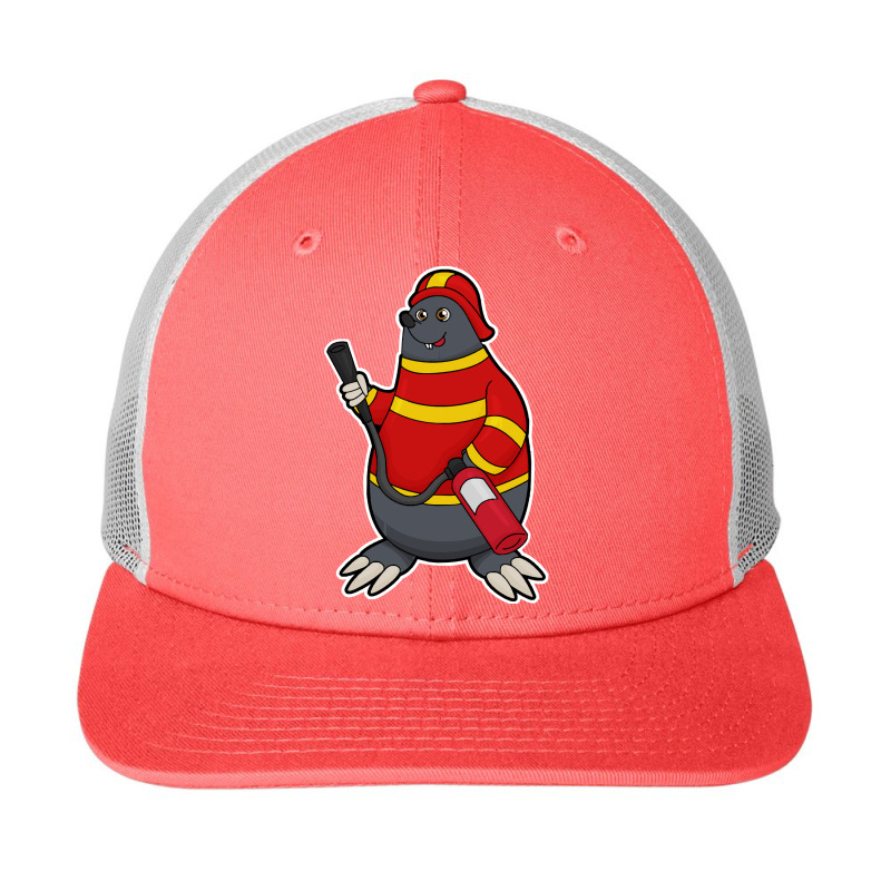 Fire Department T  Shirt Mole As Firefighter With Fire Extinguisher T Snapback Trucker Cap by cm-arts | Artistshot