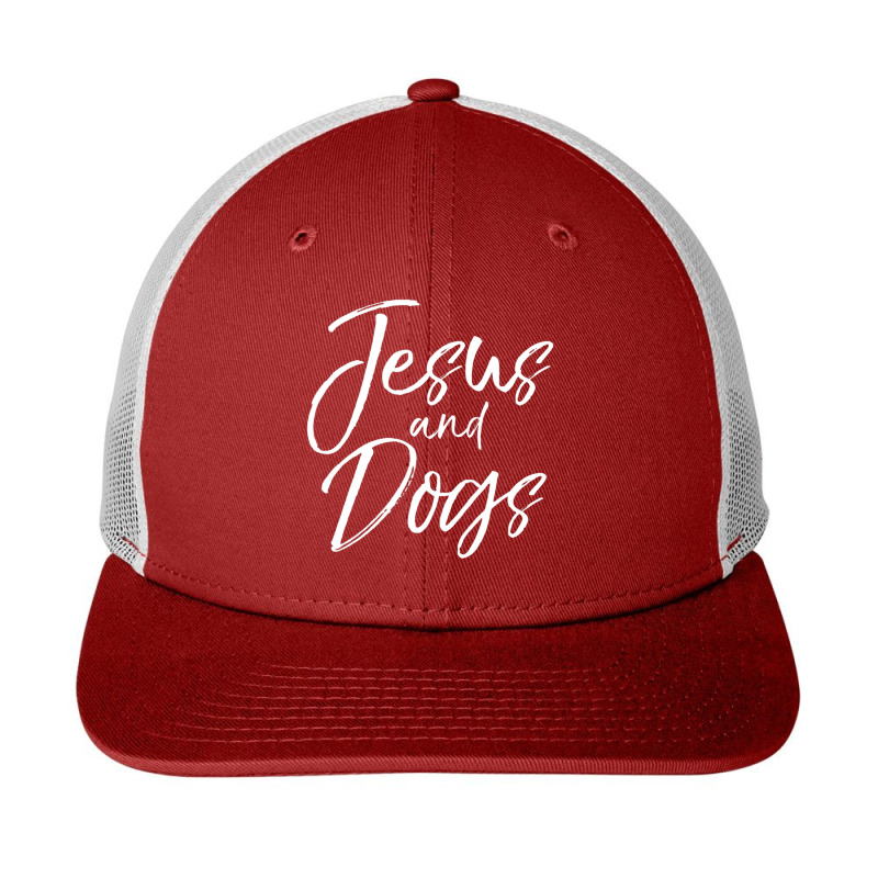 Funny Christian Gift Cute Jesus And Dogs Snapback Trucker Cap by thangdinhsinhelf | Artistshot