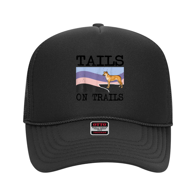 Chinook Tails On Trails Funny Dog Hiking T Shirt Foam Trucker Hat | Artistshot