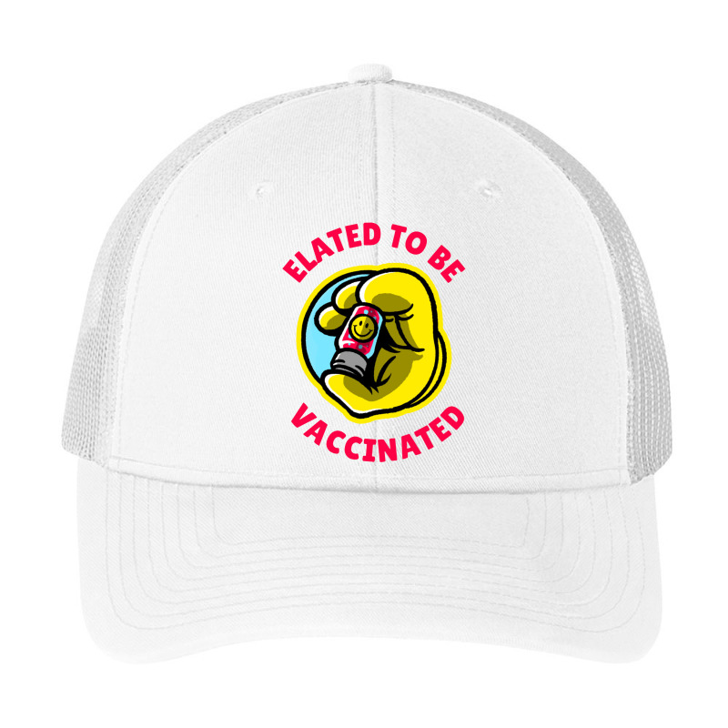 Elated To Be Vaccinated   Vaccinated Pa Trucker Cap by obatpari | Artistshot