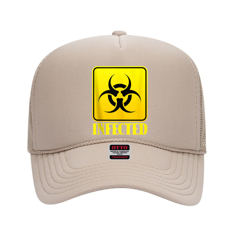 Infected Lazy Halloween Costume Cool Biohazard Symbol Zombie Tank Top Foam Trucker Hat | Artistshot