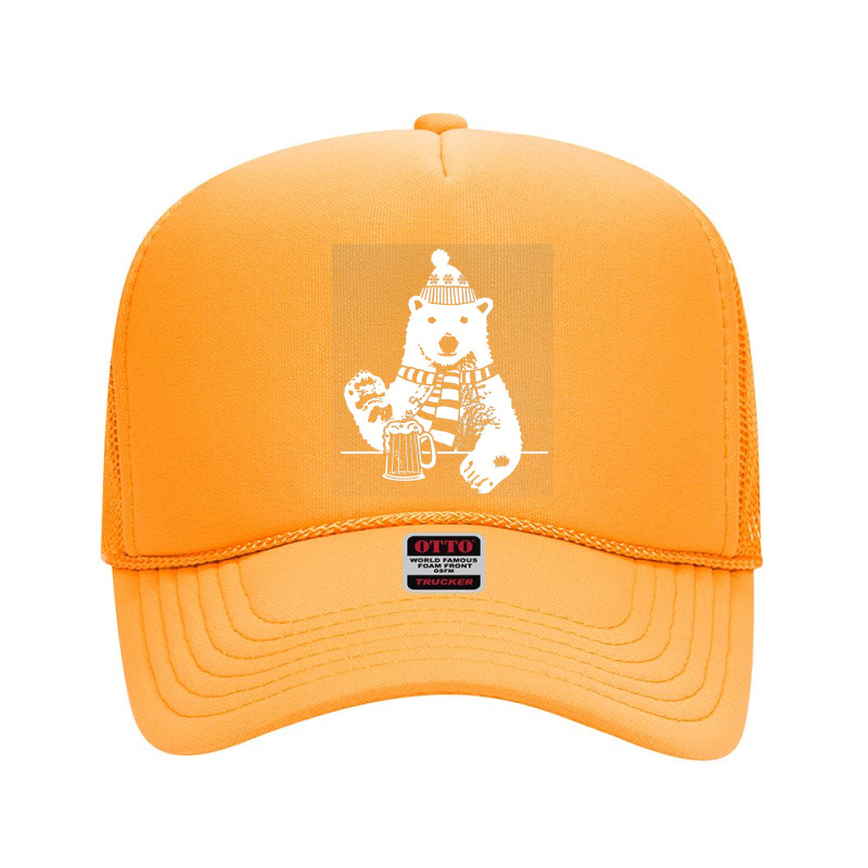 Polar Bear, Alaska Retro Ski Lodge, Wyoming Colorado, Polar Bear Art,  Foam Trucker Hat by SHOPTERR | Artistshot