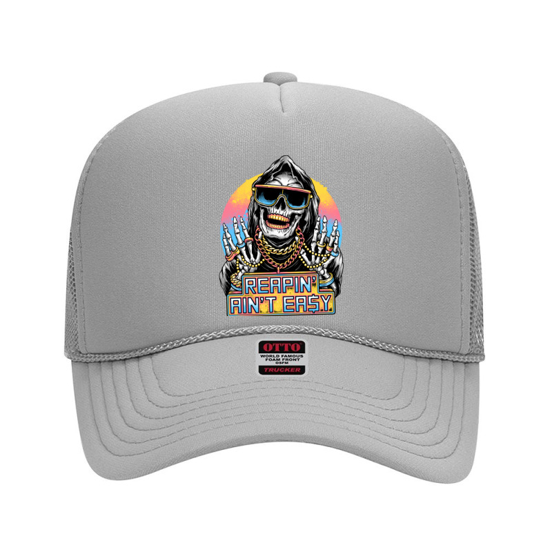 The Grim Rapper Foam Trucker Hat by cm-arts | Artistshot