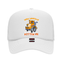 Funny Disabled Handicapped Wheelchair Cat Humor T Shirt Foam Trucker Hat | Artistshot