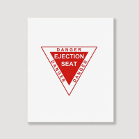 Danger Ejection Seat. Portrait Canvas Print | Artistshot