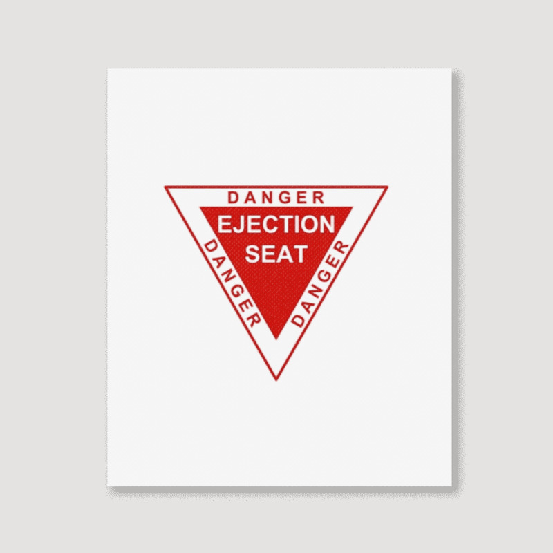 Danger Ejection Seat. Portrait Canvas Print | Artistshot