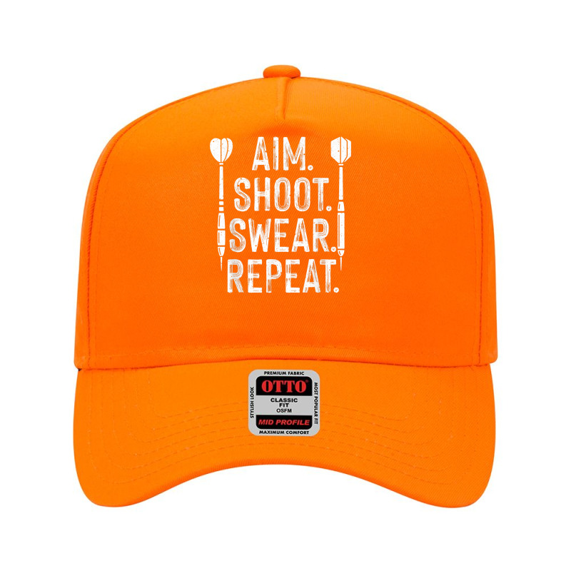 Funny Dart For Men Women Dartboard Aim Swear Repeat Player Adjustable Baseball Cap | Artistshot