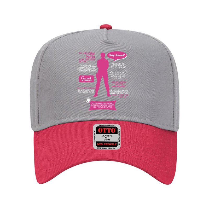 Stargate Sg1  Sam Quotes (pinkwhite Design) Fitted Adjustable Baseball Cap by cm-arts | Artistshot