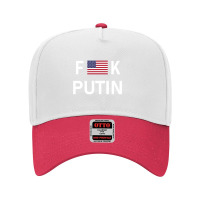 Vladimir Putin With The United States Flag   Putin Adjustable Baseball Cap | Artistshot